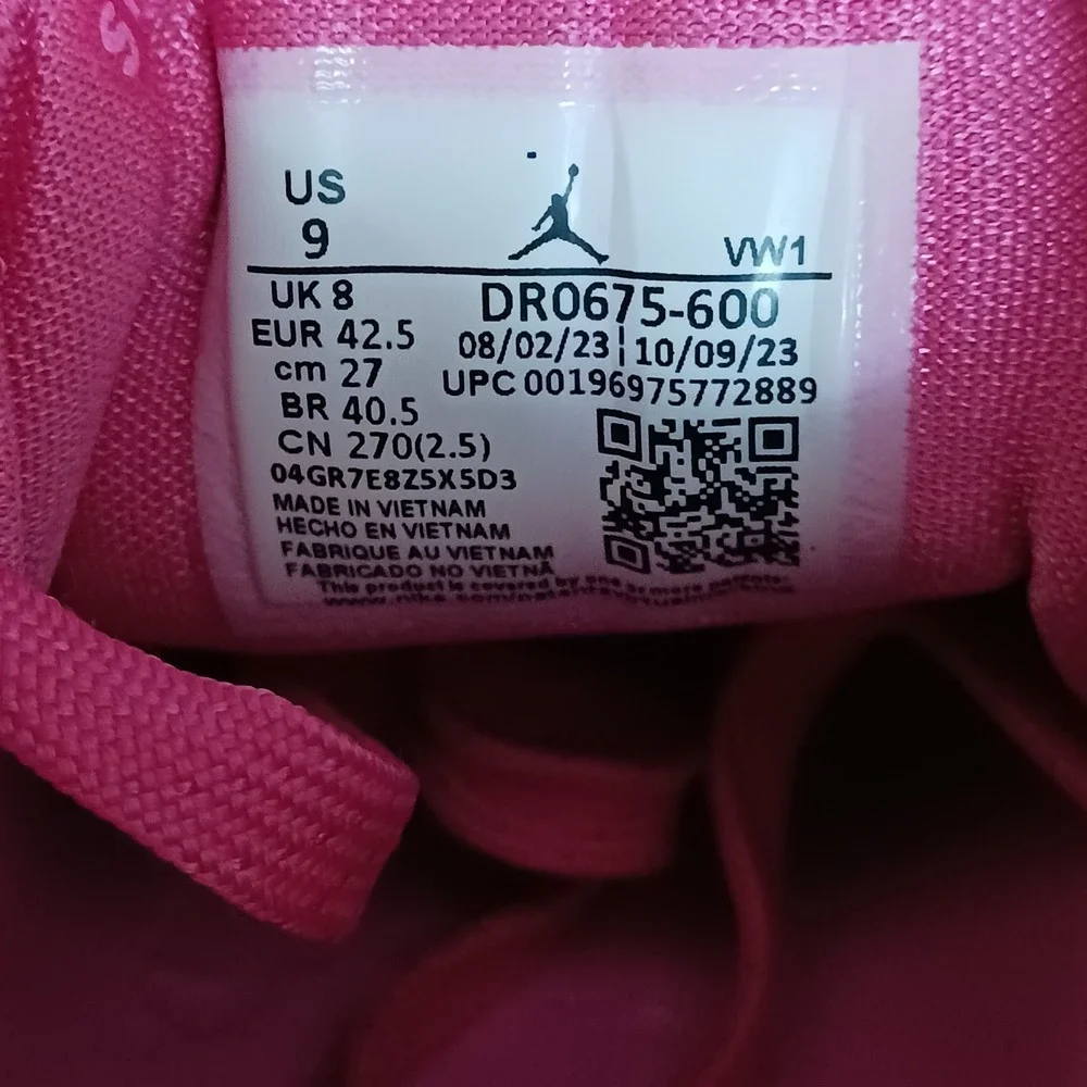Air Jordan Zion 3 Pink Lotus Men's Basketball Sneakers Shoes Size 9 Women's 10.5